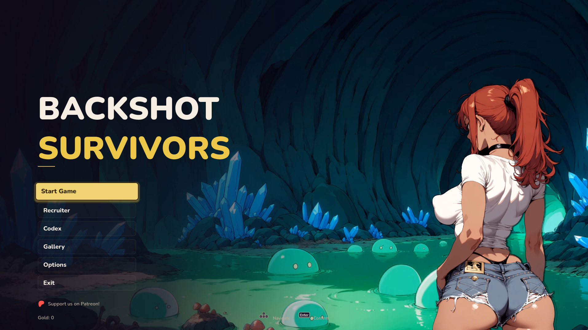 Backshot Survivors — free Godot adult game download