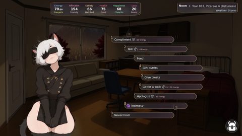 Caring for My New Cat...Femboy? screenshot 7