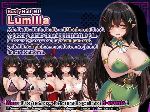 The Gloomy, Busty Half-Elf Just Wants to be Worshipped! screenshot 3