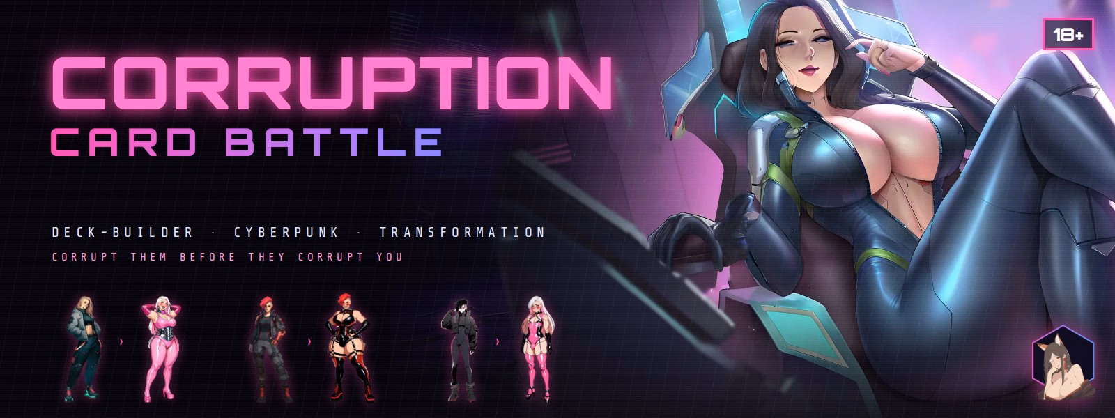 Corruption Card Battle — free HTML adult game download