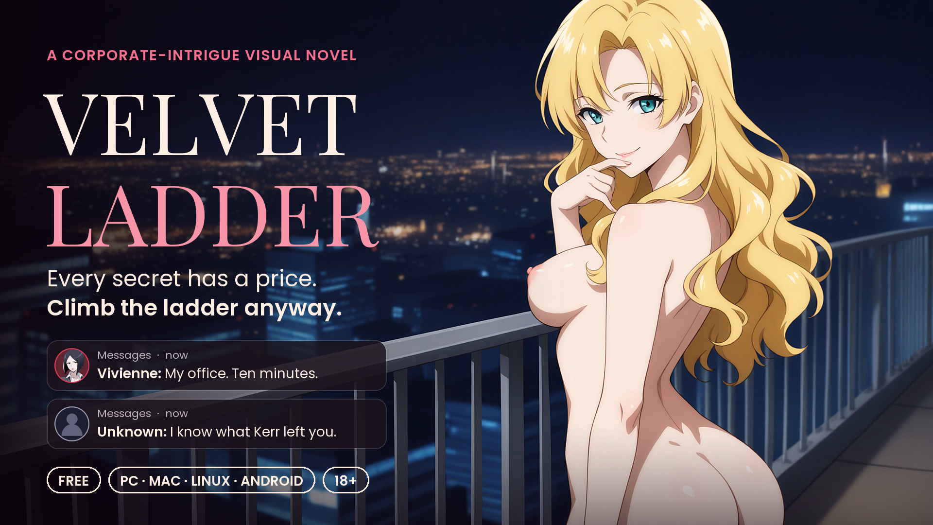 Velvet Ladder — free Ren'Py adult game download