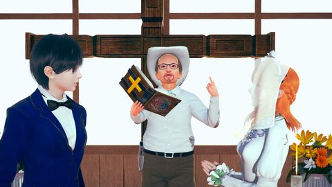 Help! I accidentally married a lesbian and now I need to consumate our relationship while my very religious mother watches screenshot 2